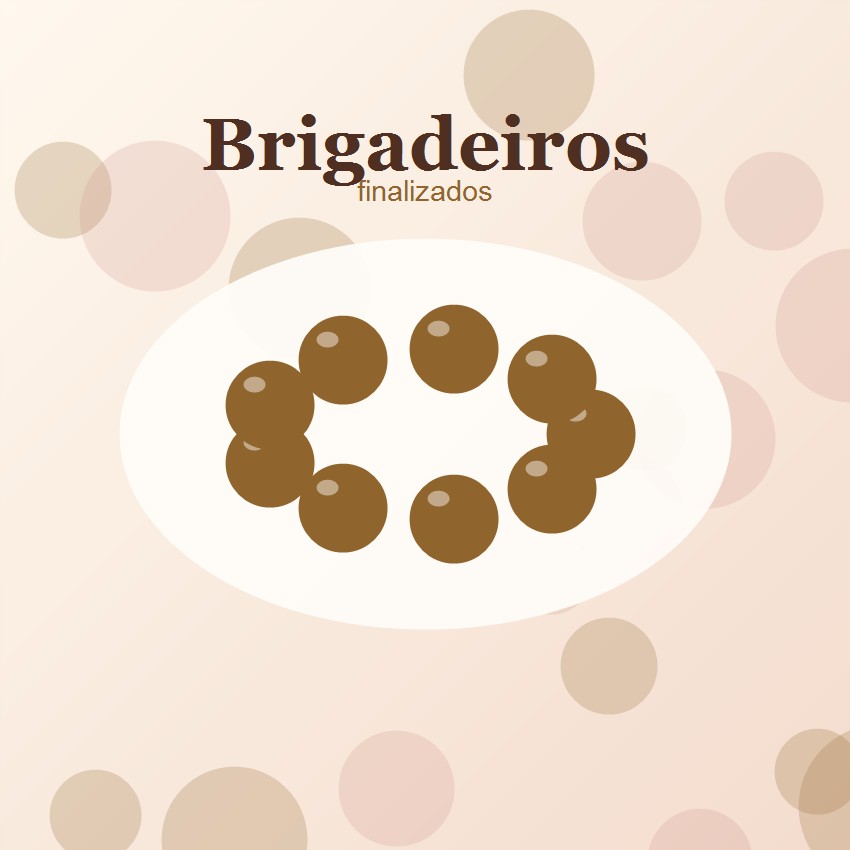 Brigadeiros finalizados